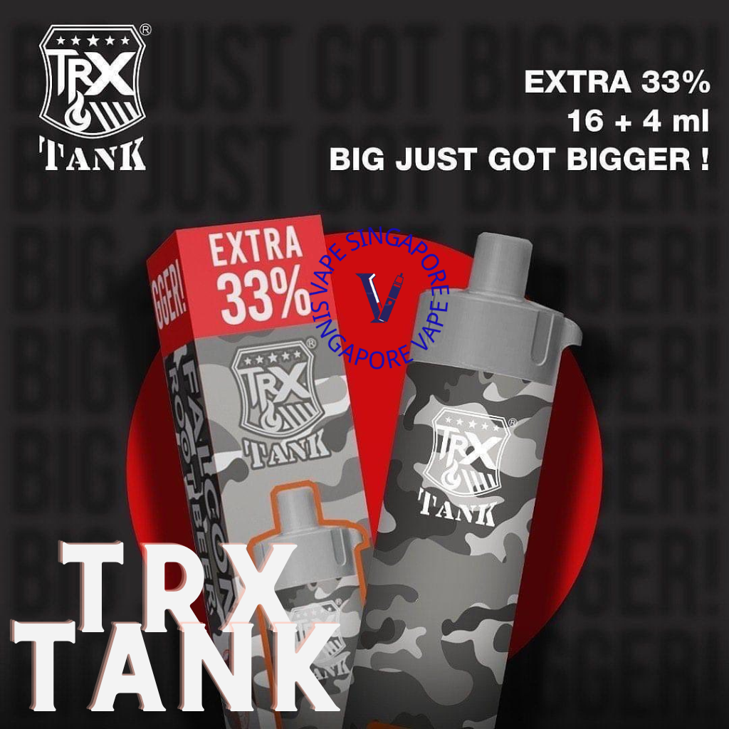 Looking for a convenient and flavorful vaping experience in Singapore? Try the TRX Tank 8000 puff disposable vape, available in refreshing grape, lychee, peach, orange, strawberry and watermelon flavors. Order yours from Vape SG and enjoy same-day delivery. Don't miss out on the latest vape trends with Vape Tape!