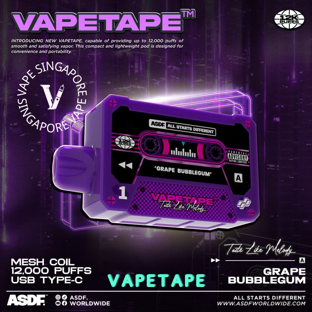 Vape-tape-12k-puffs-sg-vape-shop-singapore-grape-bubblegum
