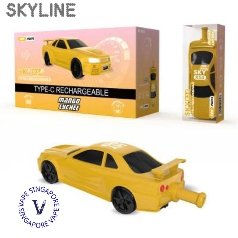 skyline-gtr34-14000-puff-mango-lychee-disposable-vape-singapore-sg-vape