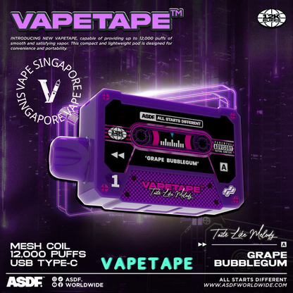 Vape-tape-12k-puffs-sg-vape-shop-singapore-grape-bubblegum